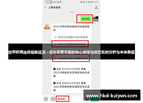 世界杯预选赛最新战况一览你需要掌握的核心信息与动态实时分析与未来展望